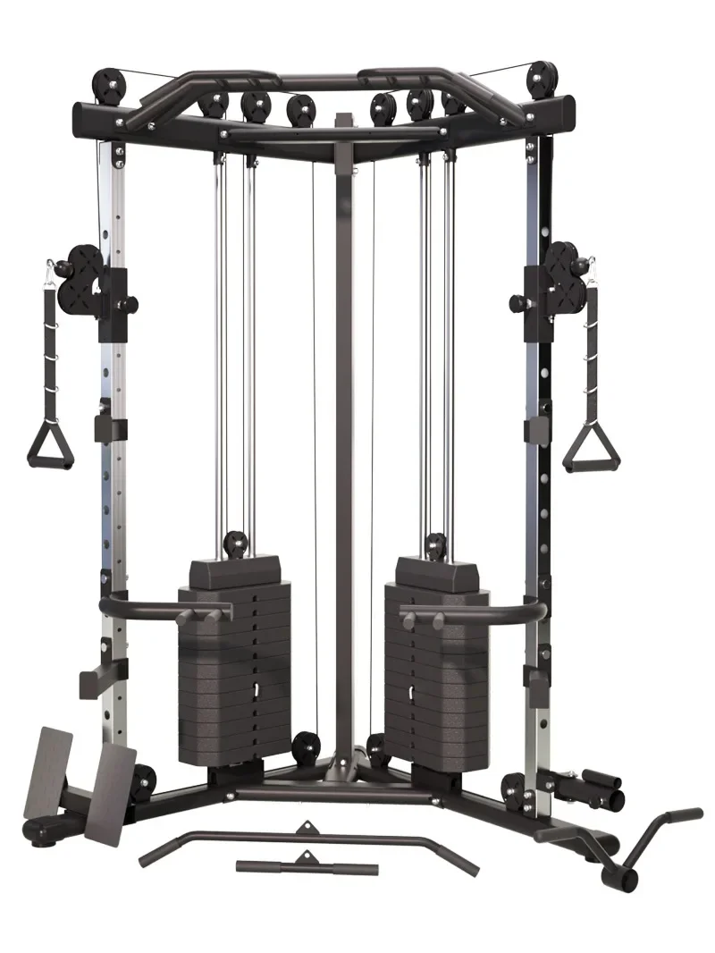 Factory Commercial Crossover Trainer Frame Combination Set Multi-Functional Smith Machine Gantry Fitness Equipment