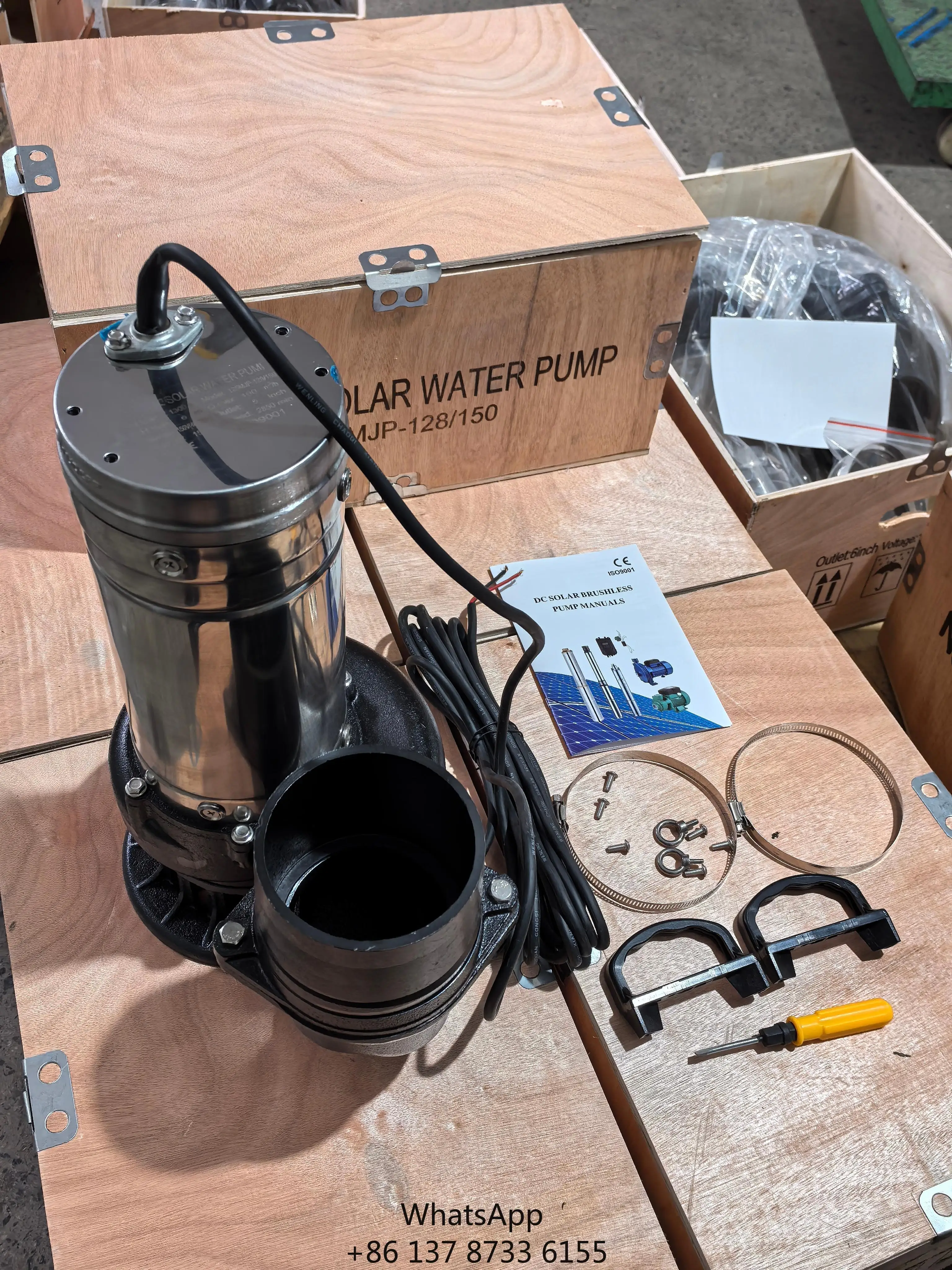 2026 5Inches Submersible Water Pump 100m³/h 1.6hp Solar Water Pump Solar 1200W Stainless Steel For Agriculture Irrigation