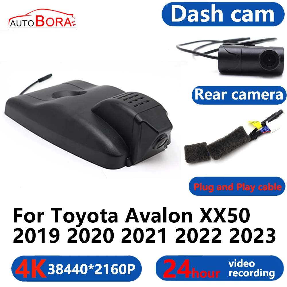 

AutoBora 4K Wifi 3840*2160 Car DVR Dash Cam Camera 24H Video Monitor for Toyota Avalon XX50 2019 2020 2021 2022 2023