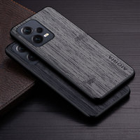 Case for Xiaomi Redmi Note 12 Pro Plus Turbo 5G 4G funda bamboo wood pattern Leather cover Luxury for redmi note 12 pro case