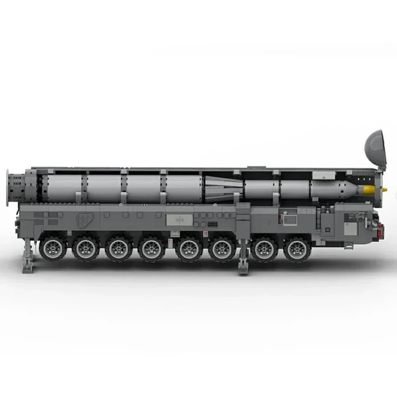 Model wojskowy Moc klocki budowlane 1:35 RT-2PM2 Topol-M ICBM wyrzutnia technologia bloki prezenty zabawki świąteczne zestawy DIY montaż