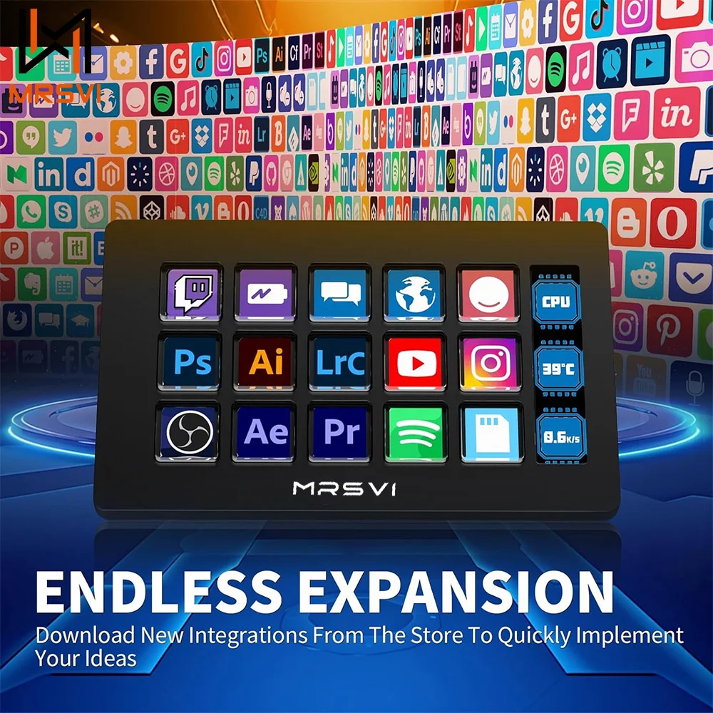 

Многофункциональная консольная панель MRSVI 293S, настольная панель Assistente 15, макро-клавиши, триггерные акции, мини-клавиатура на заказ