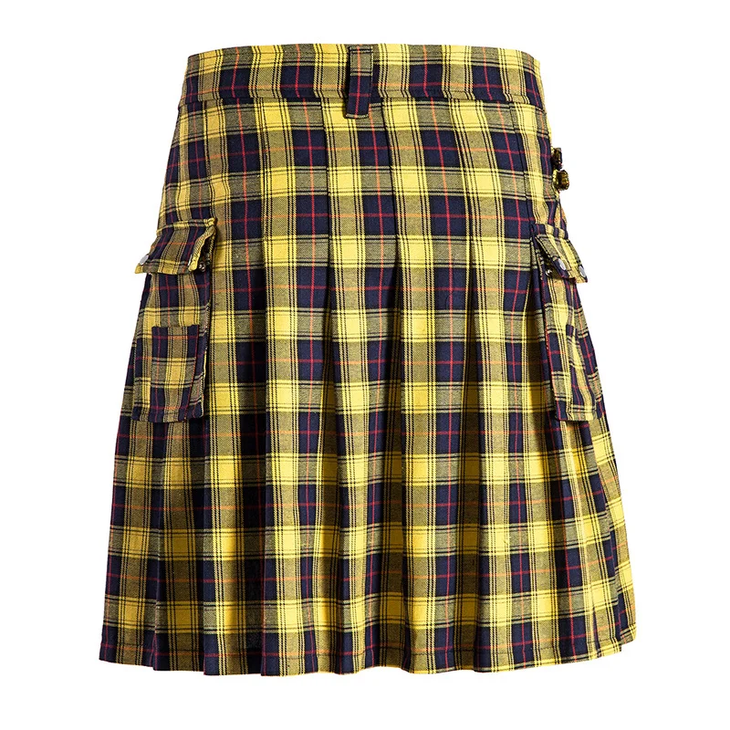 Men\'s and Women\'s Cotton Kilt Traditional Highland Plaid Kilt Plus Size