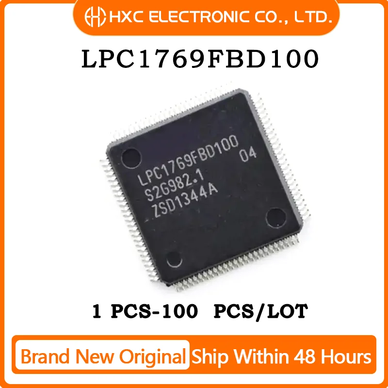 

1PCS/5PCS/10PCS/50PCS LPC1769FBD100 IC MCU 32BIT 512KB FLASH 100LQFP 100% New Original IC Chip