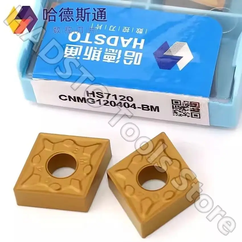 

CNMG120404-BM HS7120/CNMG120408-BM HS7120/CNMG120412-BM HS7120 HADSTO CNC tools blade carbide inserts Turning inserts 10pcs/box
