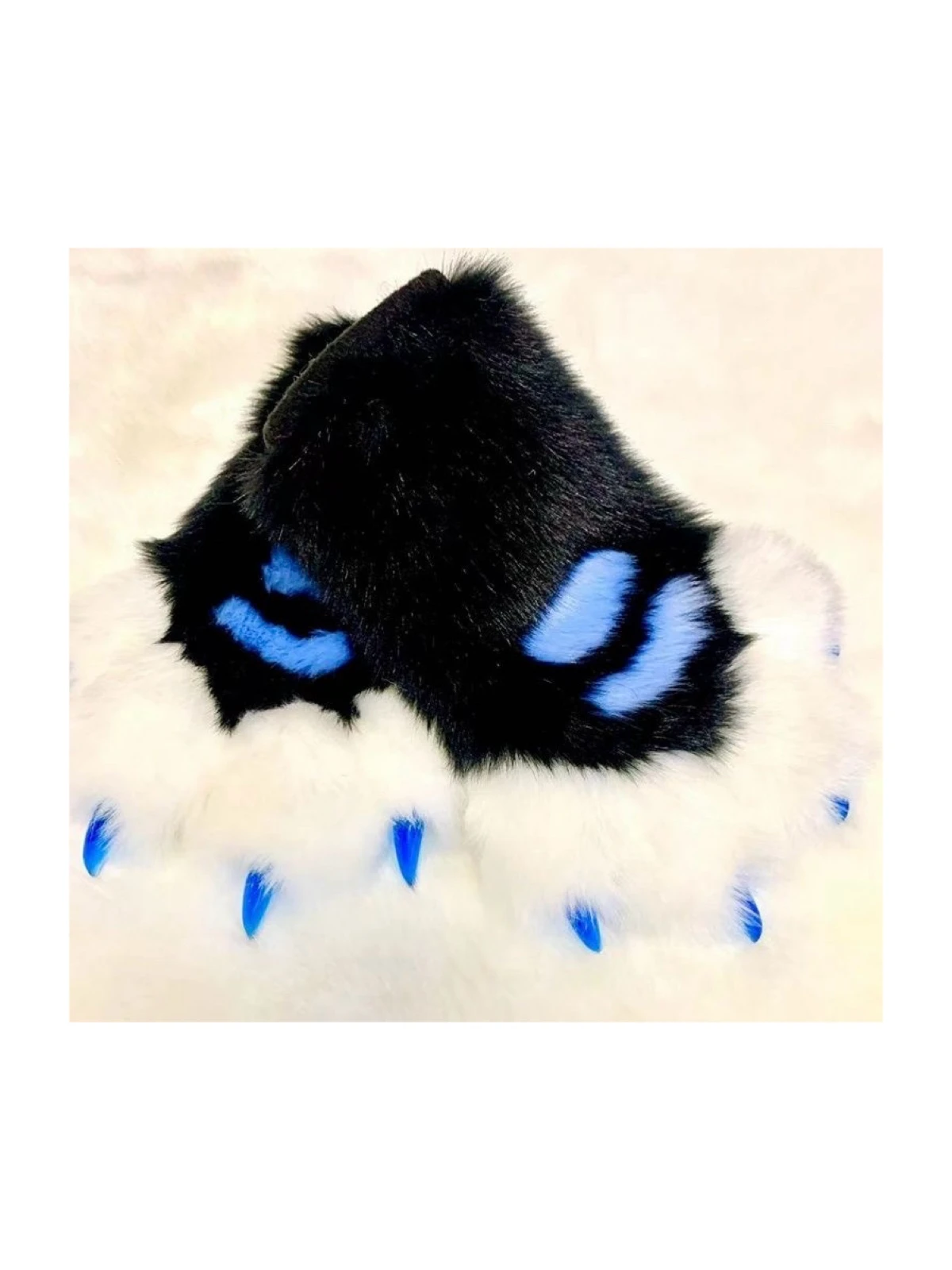 Kegurumi Fursuit Paws  1Pair Cartoon Cat Gloves Paws Furry Costume Animal finger Winter Warm Fingerless Mitten Gifts