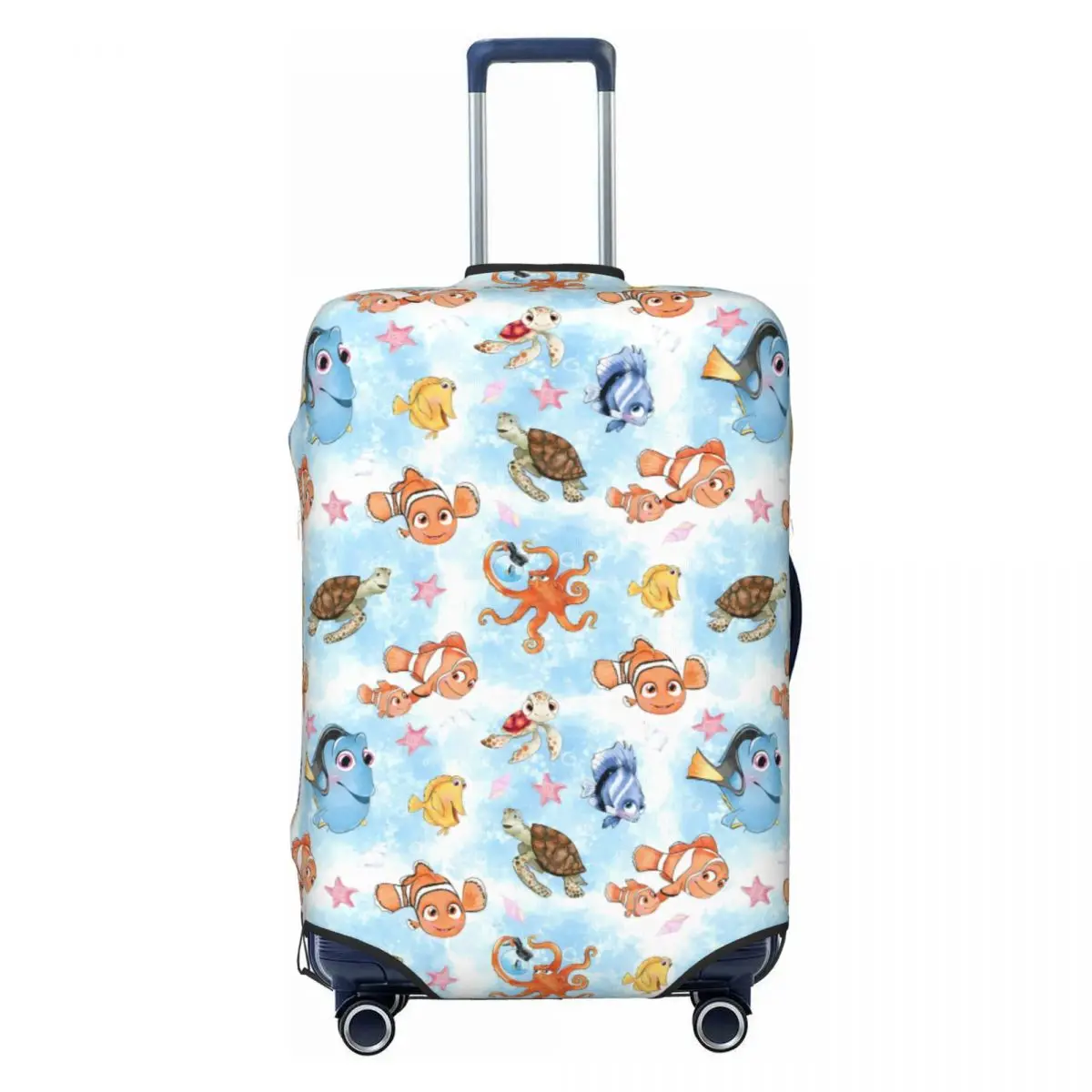 

Custom Finding Nemo Movie Travel Luggage Cover Dust Proof Colorful Suitcase Cover Protector Fit 18-32 Inch