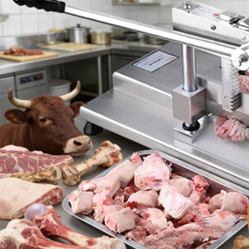 Commercial Lamb Leg Chicken Duck Frozen Meat Trotters Cutter Machine Bone Sawing Machine Manual Bone Cutting Machine