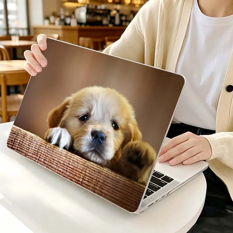 For Apple MacBook Air Pro 13.3 14.2 15.3 11.6 12 16 13 inch Laptop Protective Case Hard Shell Cute Golden Retriever Cover