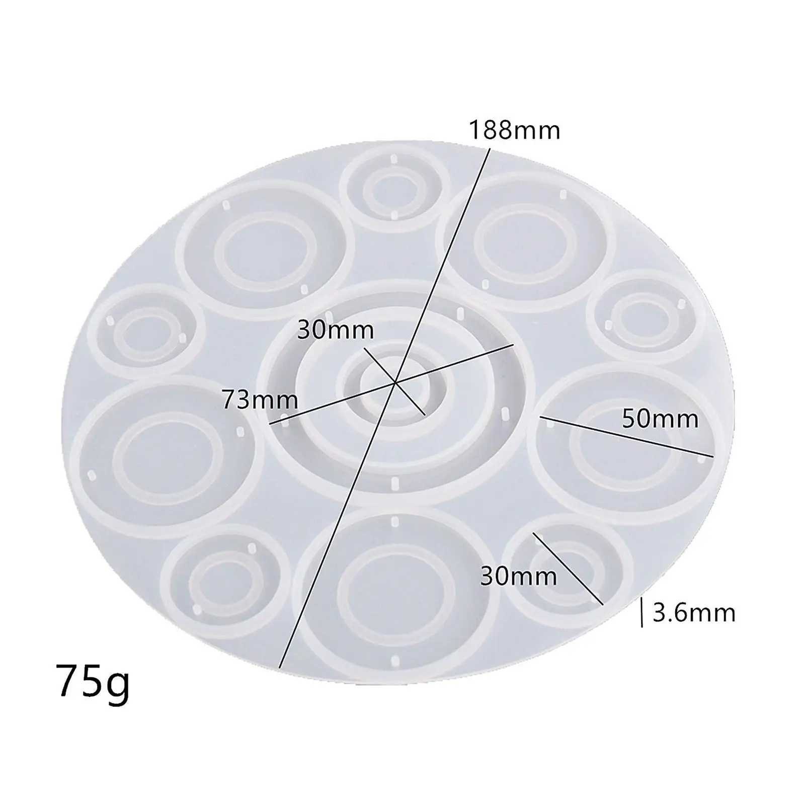 Wind Chimes Silicone Mold Set Epoxy Resin Jewelry Making Moulds DIY Moon Stat Pendant Charms for Home Decor Wedding Garden Yard
