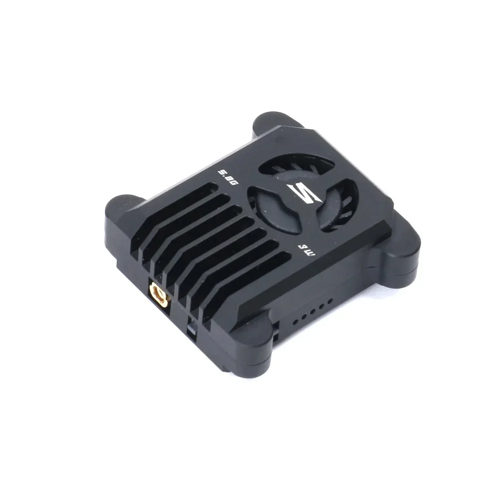 

2025 2025 SKYSTARS 5.8Ghz 40CH 3W VTX Video Transmission CNC Shell with Cool Fan MMCX Interface IRC Tramp FPV Racing