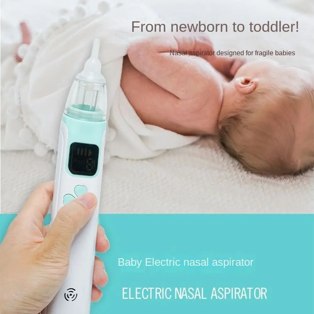 

Электрический детский назальный аспиратор, безопасный бесшумный детский назальный ингалятор, носовая обструкция, ринит, зарядка через USB, очиститель для носа, бытовой