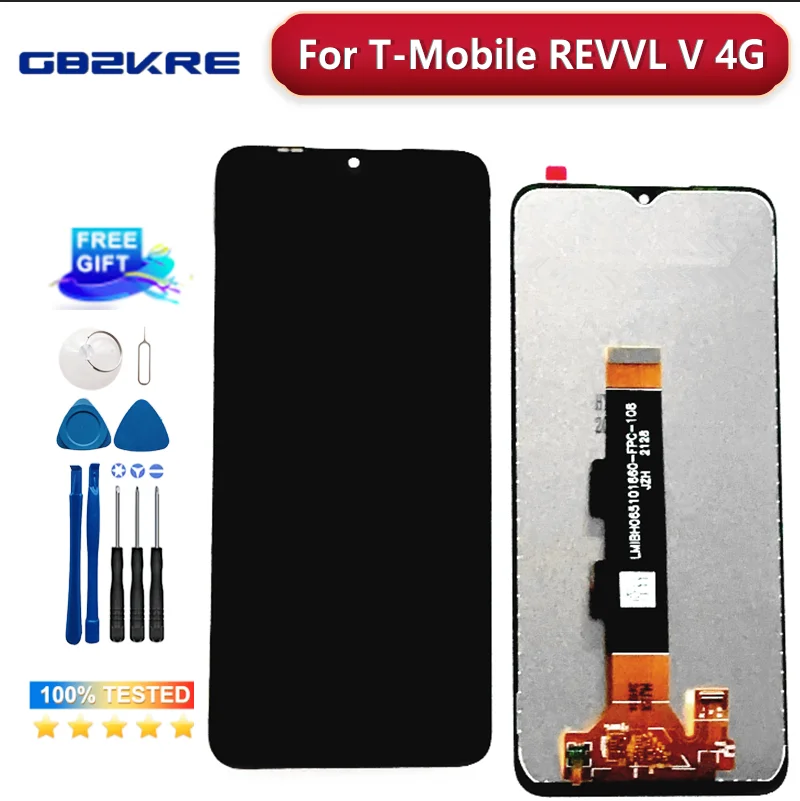 

New 100% Tested For T-Mobile REVVL V 4G Display LCD And Touch Screen Replacement Tested Well For T-Mobile REVVL V 4G LCD Screen