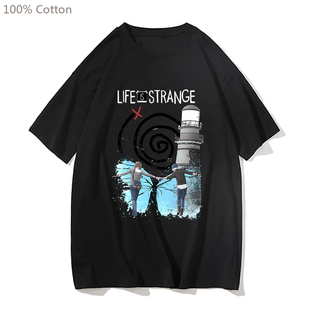 Life Is Strange Cute Anime T-shirts Harajuku Casual Cartoon Tshirt Regular Fit 100% Cotton Men/women Tee-shirt Printed T Shirt