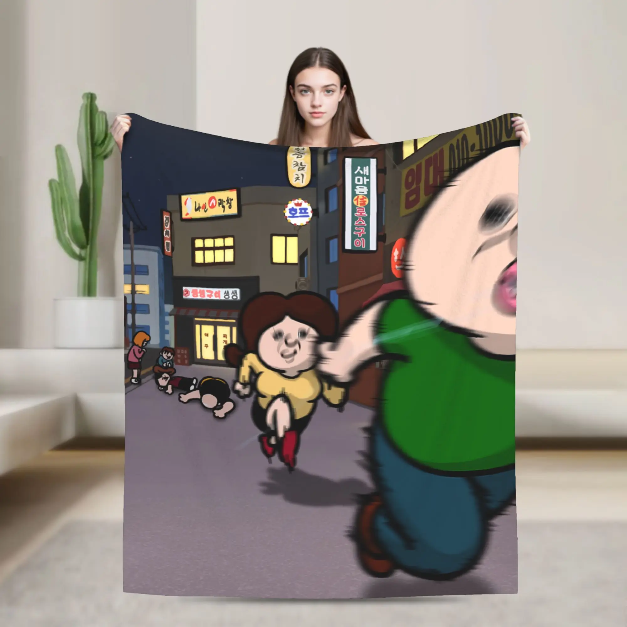 Bbangbbangs Diary  Blanket Ultra Soft  Throw Blankets for Sofa 50x60 Inch Multiple Sizes Plush Thin Quilt