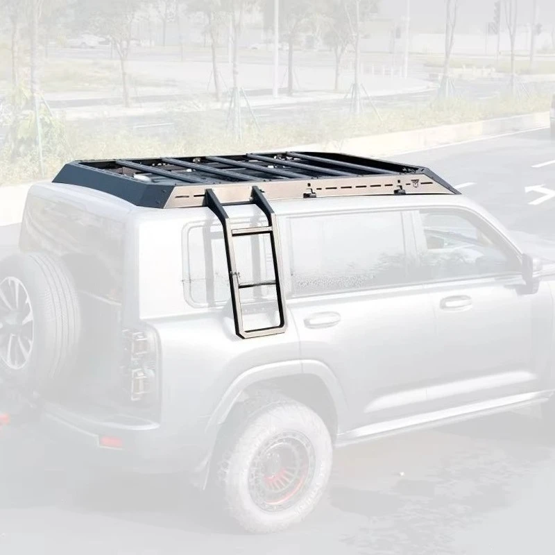 

New Design Car Body Parts Steel Side Ladder Detachable Luggage Roof Rack for Haval H9 2025 Accessories