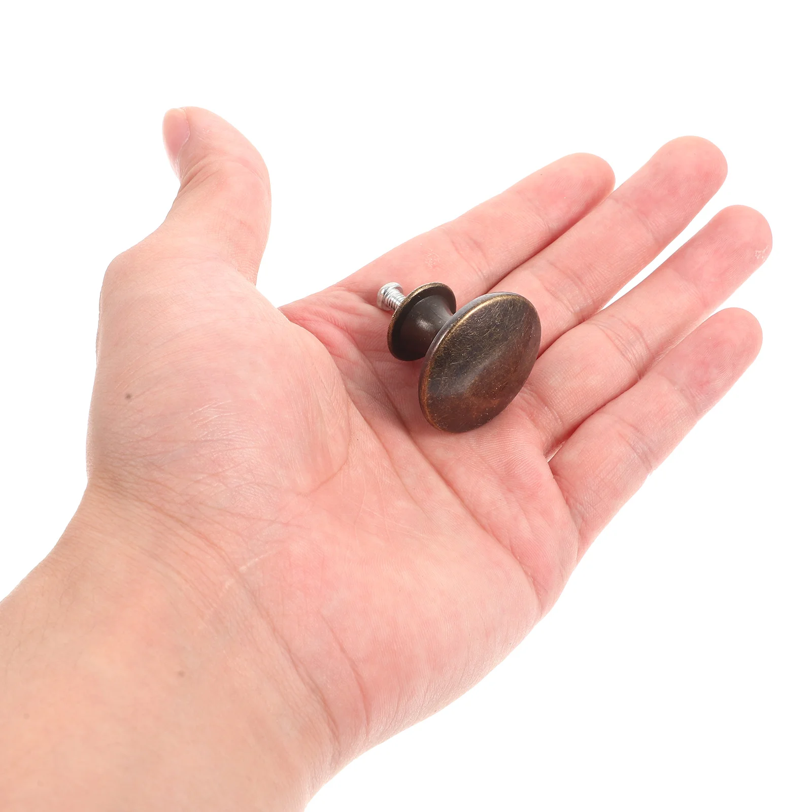 

12pcs Round Knob Drawer Pulls Metal Cabinet Handles For Wardrobe Shoe Cabinet Bookcase Furniture Brass Dresser Pulls