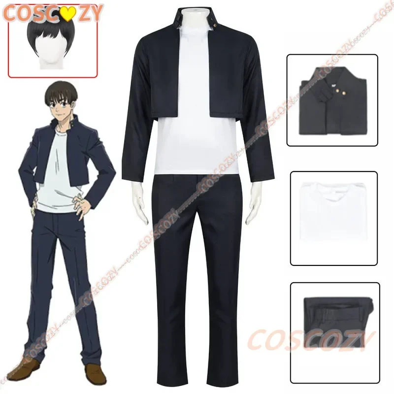 Haibara Yu Cosplay Costume Anime Jujutsu Kaisen Costume Uniform Wig Suit Man Halloween Party Carnival Party Outfit for Men Boys