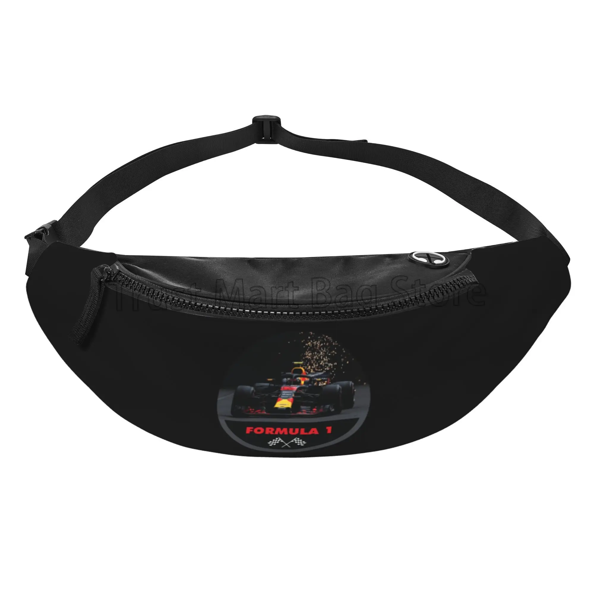 F1 Car Racing Fanny Pack unisex casual Waist Pack Bag Crossbody Bag Sling Pocket Belt Bag for Sports Hiking Cycling Running