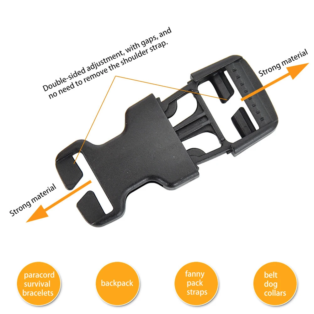 

1 шт. черная Пряжка двойная регулируемая быстросъемная Боковая Пряжка без шитья Пряжка для багажа Зажим для ремня сумки рюкзака