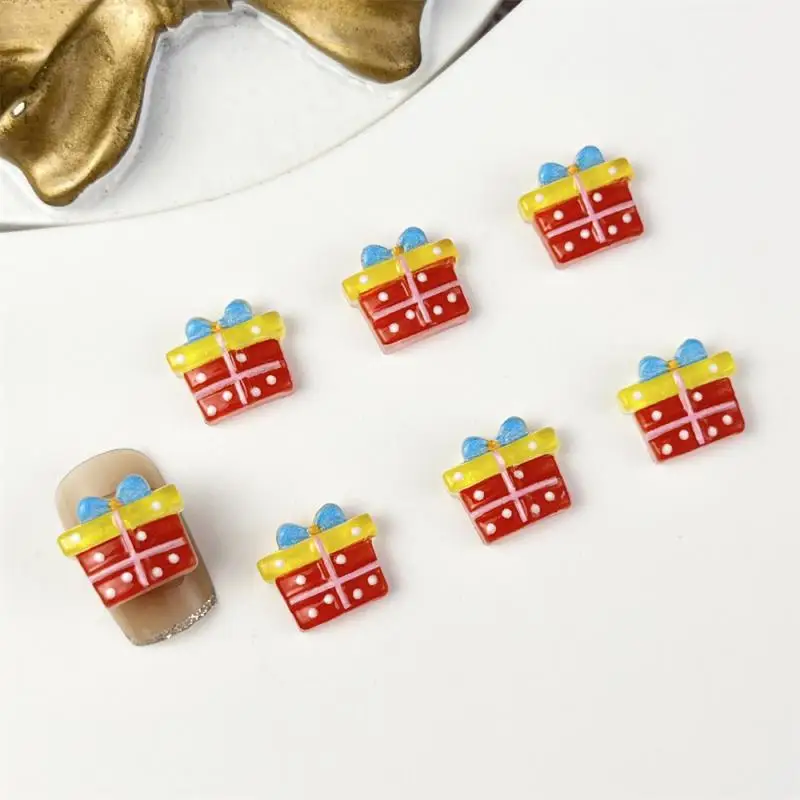 Cute Nail Art Accessories Bright Colors Resin Cute Cartoon Bell Nail Art Nail Art Accessories Cute Design Christmas Tree