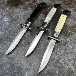 Multi-tool Russian Finka NKVD Outdoor Folding Knife 440C Steel Blade Shell/Resin/Acrylic Handle Camping Outdoor Portable Knives