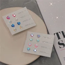 KADRUFI Fashion Sweet Macaron Candy Colorful Heart Stud Earrings Women Y2K Korean Fashion Girls Party Earring Jewelry Wholesale