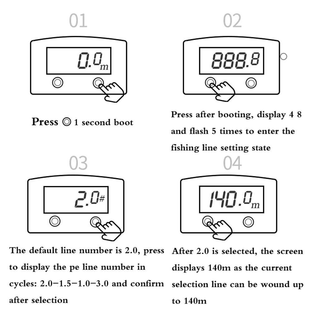 Elektrische Angelrolle mit Digitalanzeige und Zähler, 16+1BB Kugellager, 6,3:1 Hochgeschwindigkeits-Übersetzungsverhältnis, Baitcasting-Rolle – Detail 3
