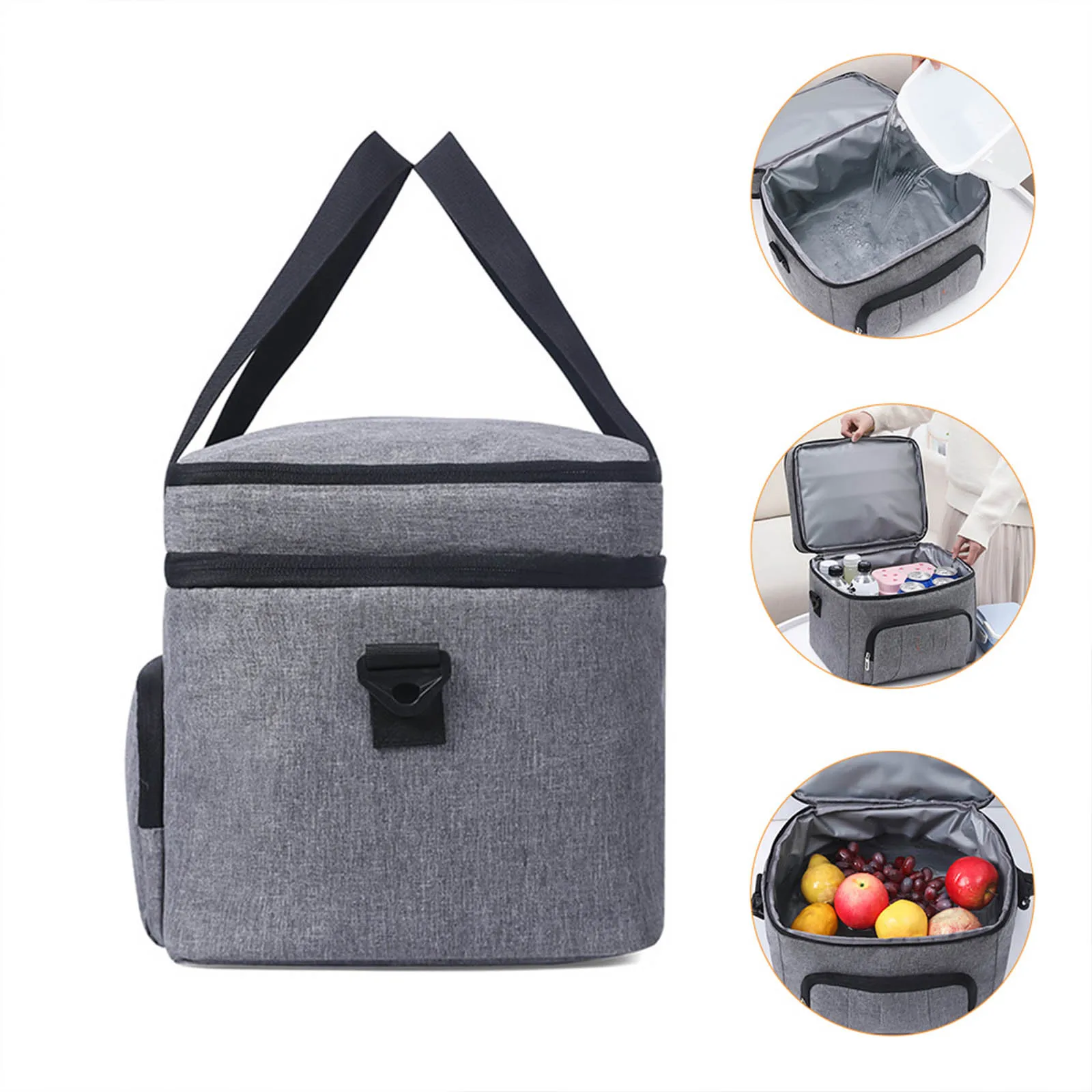 

1 pc Ice Bag Lunch Tote Sandwich Carrying Bag Cooler Bento Foldable Sandwich Carrier Waterproof Food Bags Kitchen Bar Supplies