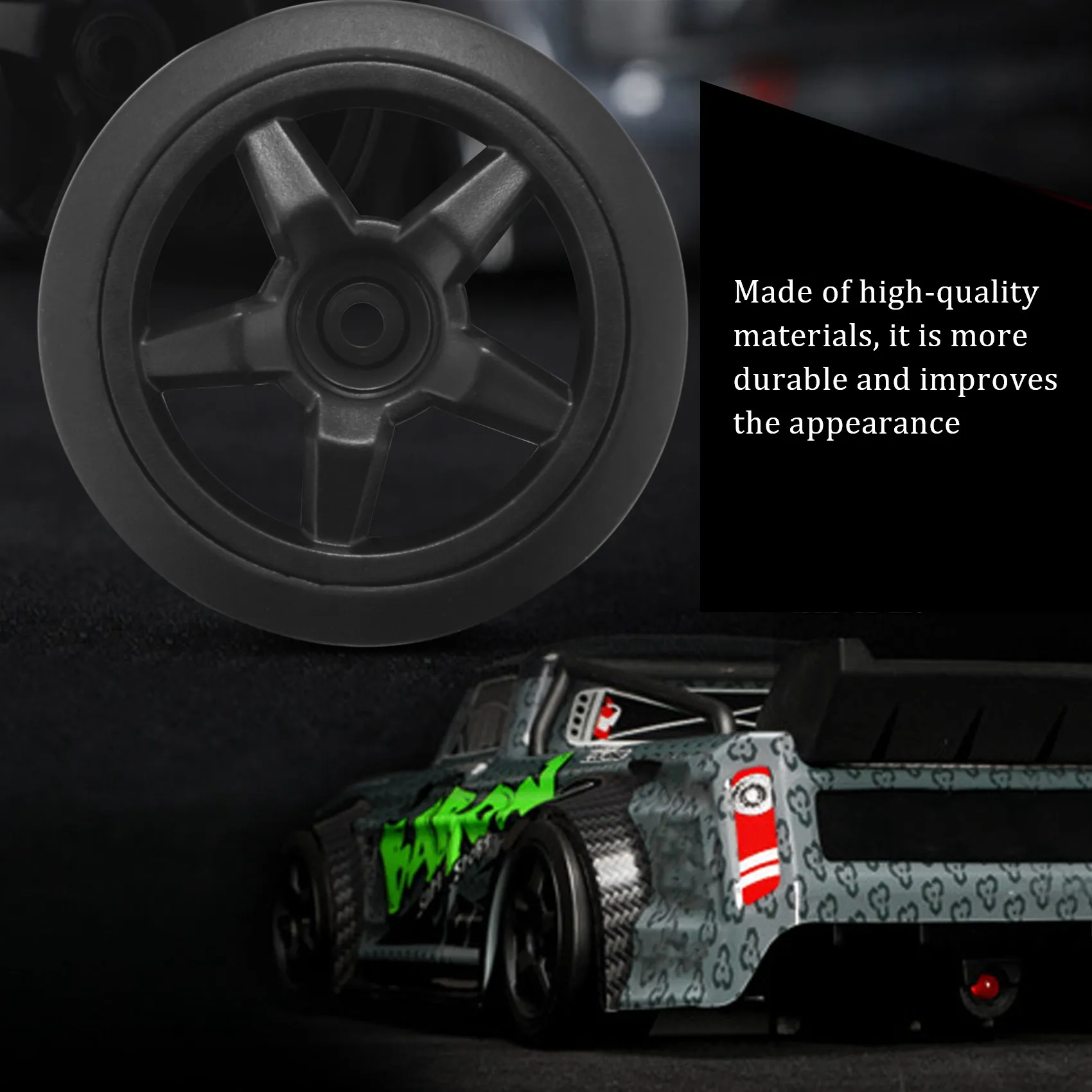 ABUM-4Pcs RC Car Wheel Tire Tyres For SG 1603 SG 1604 SG1603 SG1604 1/16 RC Car Spare Parts Accessories