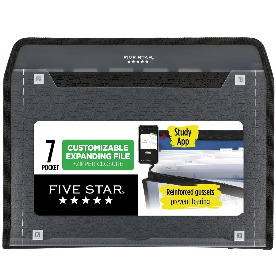 

Customizable 7Pocket Expanding File Black 350099AWMT