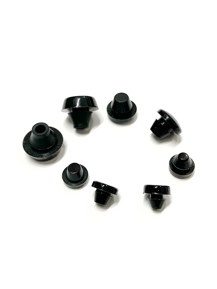 مادة السيليكون الأسود بدون براغي حافظة كمبيوتر ثابتة منصات قدم لينة امتصاص الصدمات المضادة للتصادم المكونات في منصات القدم