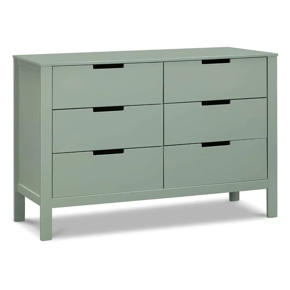 6-Drawer Dresser in Light Sage