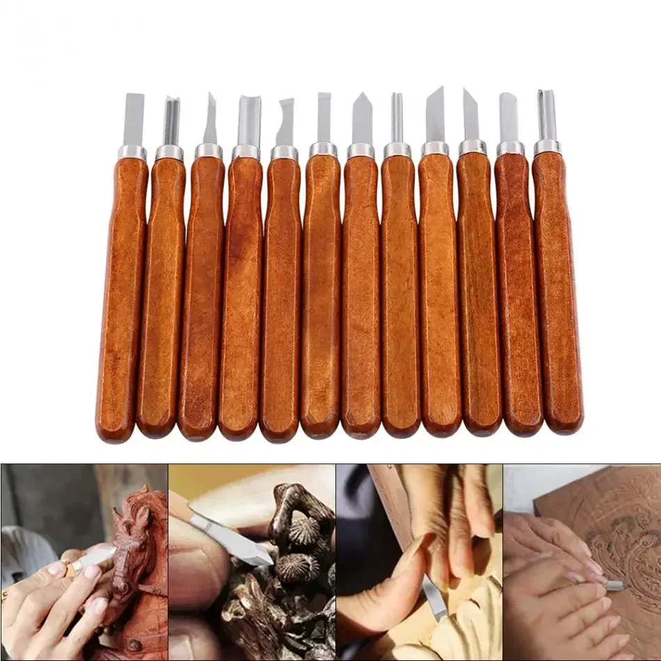 1pcs Wood Carving Chisels Tools Carving Woodworking Engraving Olive Knife Handmade DIY Sculpt Pottery Ceramic Arts Tool New