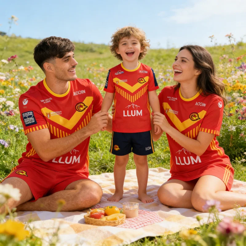 Camiseta de Rugby de Manga Corta para Hombre, Diseño de Dragones Catalanes, Nueva Llegada 2026, Inglaterra, Informal, para Entrenamiento, para Niños y Familiares