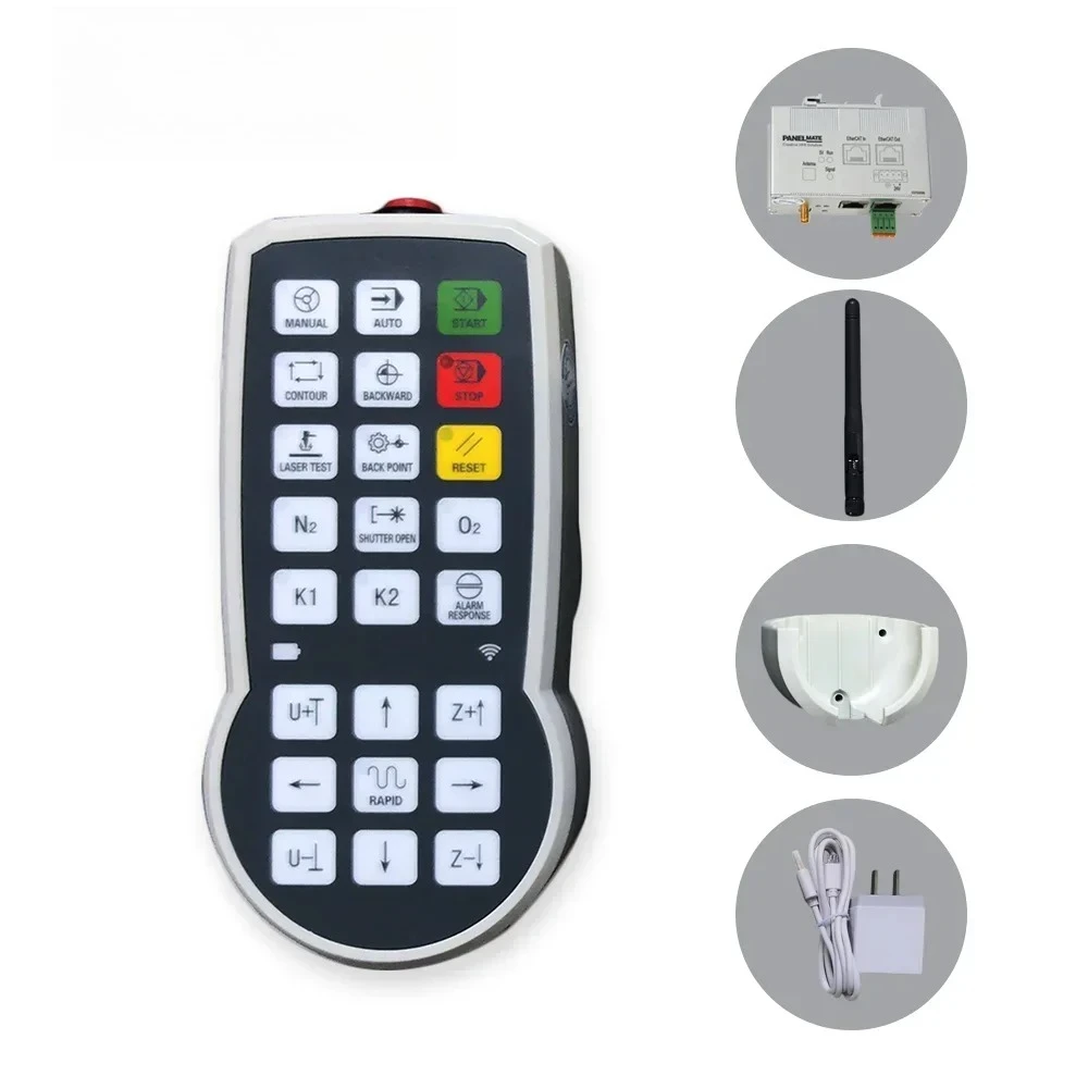 

2025newEtherCAT 24VDC Wireless Hand-hold pendant stations HPS | Manual pulse generator MPG | Hand encoder pulse generator |