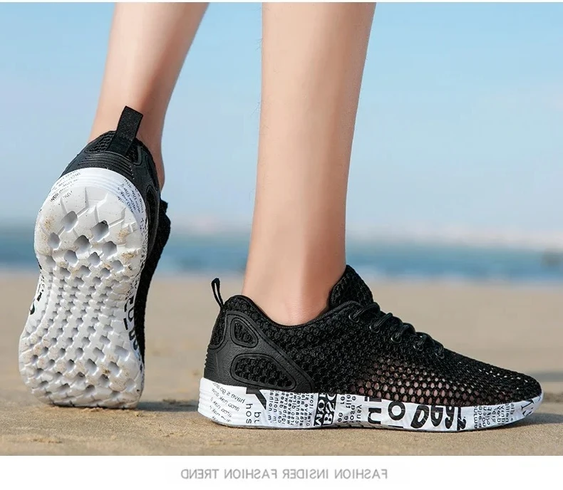 

Mens Casual Shoe Aqua Shoes Origin Air Mesh Sneakers Fashion Foam Sport Footwear Beach Water Hight Quality Summer