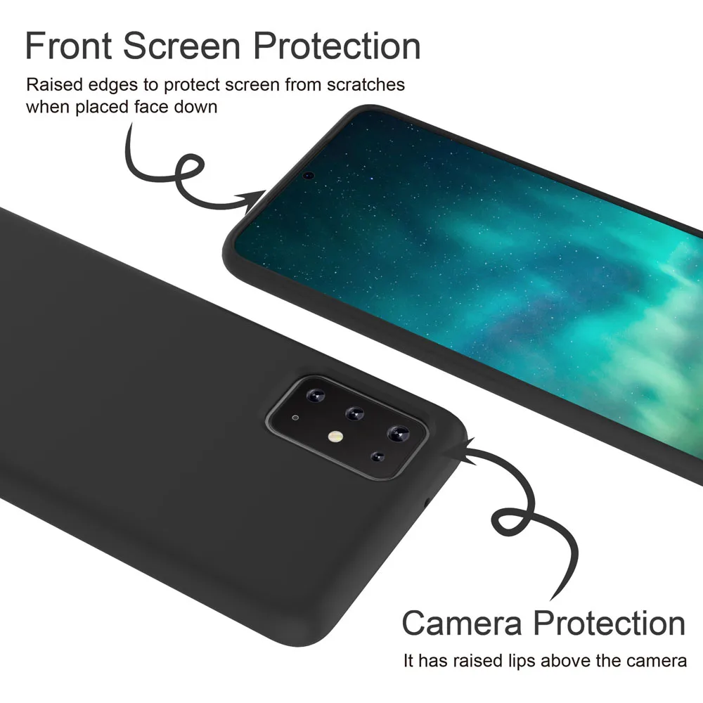 For Samsung A51 Matte silicone soft Candy color Case for Samsung Galaxy A51 Matte Soft Back Phone Cover For Smsung A51 Cases