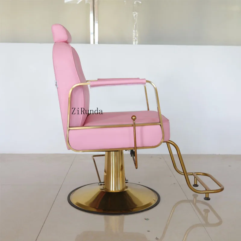 كرسي حلاقة فاخر خفيف، خاص لصالونات الشعر، بيرم مستلق وصبغ مقعد قص الشعر #5