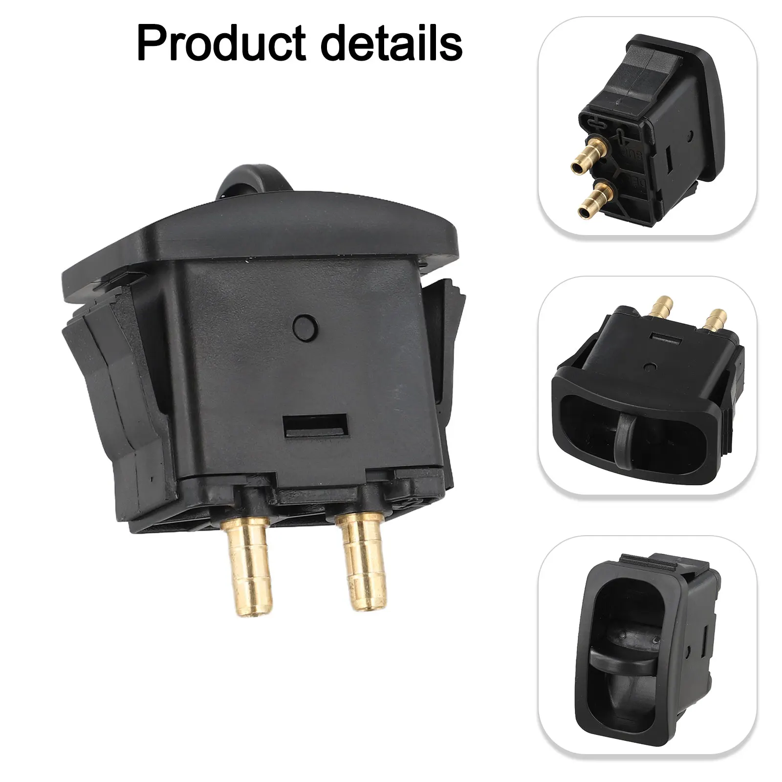 Pneumatic Suspension Control Switch 46x25mm Air Spring Activation Valve for Truck Seats and Motorcycle Suspension Systems