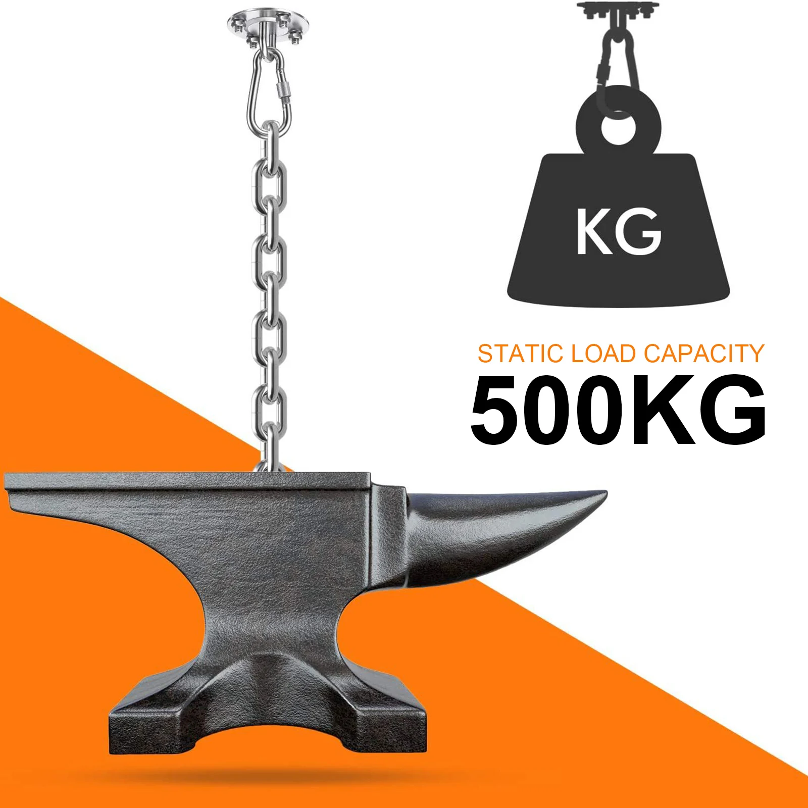 

Комплект для подвешивания гамака, емкость 500 кг, крючок из нержавеющей стали, вешалка для качелей на крыльце, потолочное крепление для гамака, инструменты