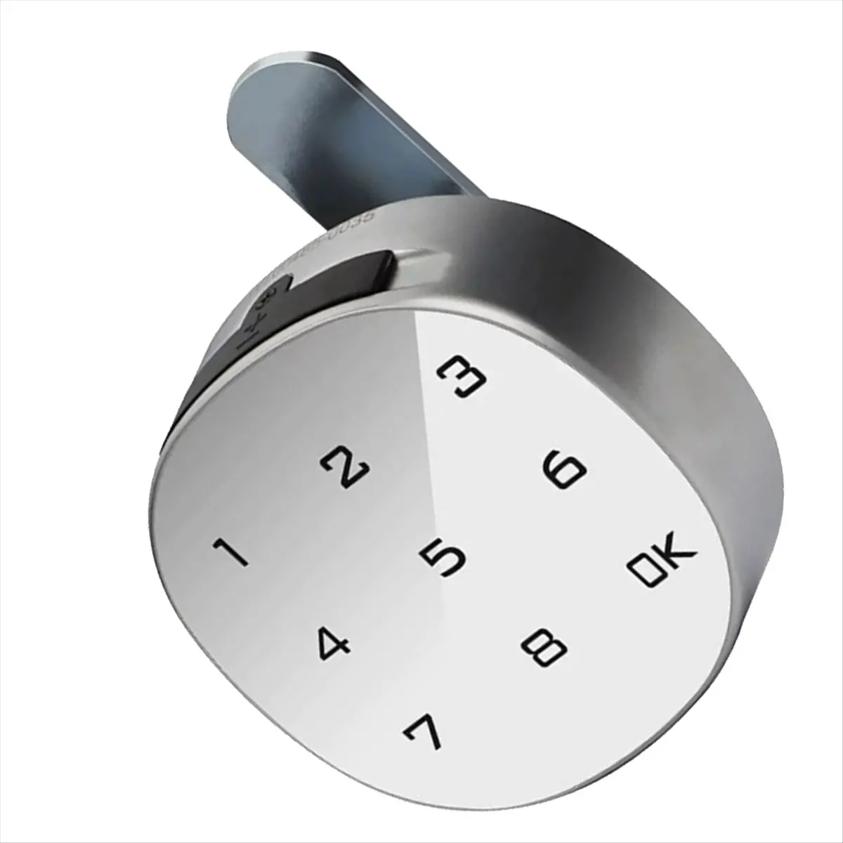 Smart White Electronic 6/8-Digit Password Tongue Lock Iron Combination Cabinet Lock for Locker Shoes File