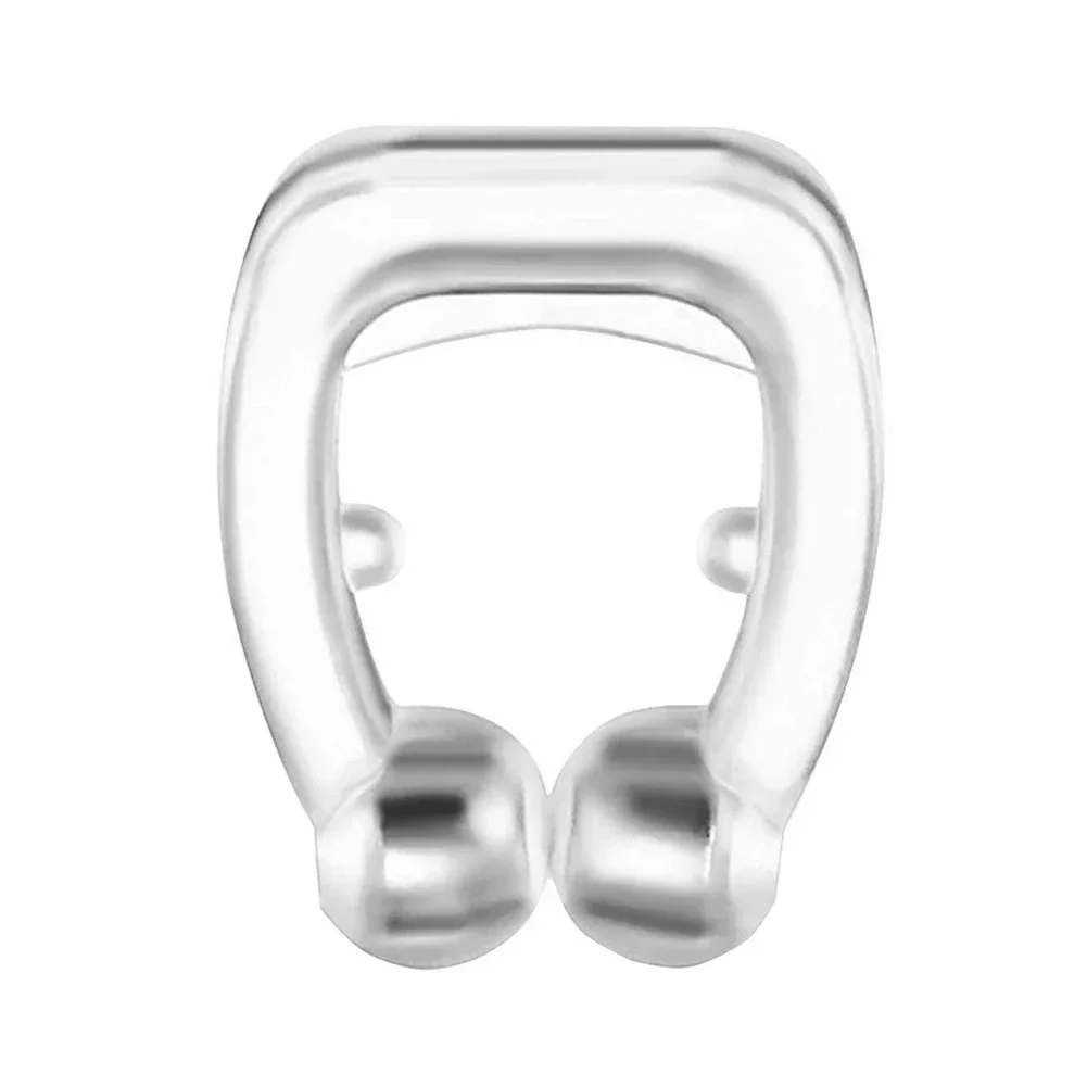 Clip magnético de silicona portátil para la nariz, herramienta Unisex para dejar de roncar, antirronquidos para dormir