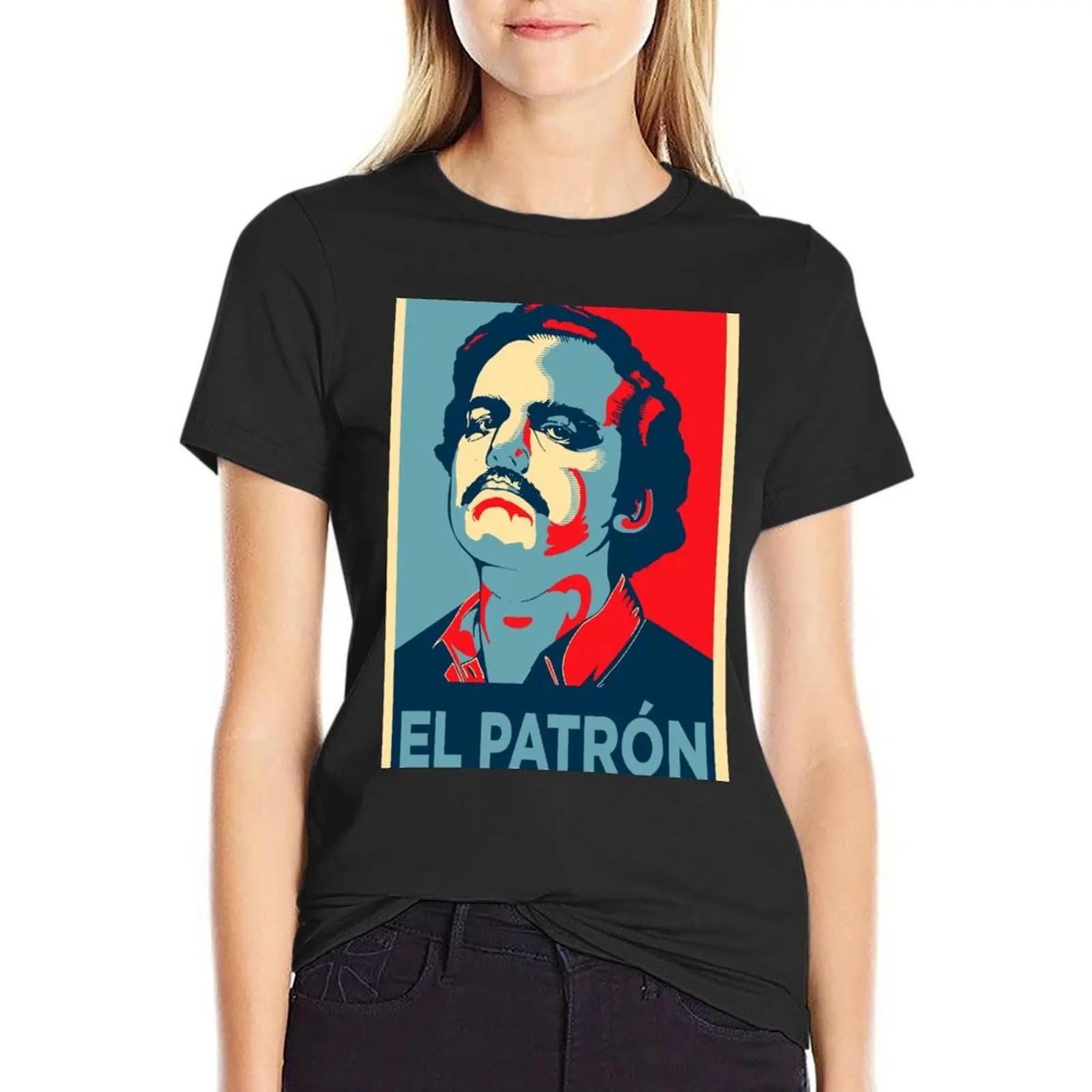 

El Patron Narcos T-Shirt graphics korean fashion Womens clothing