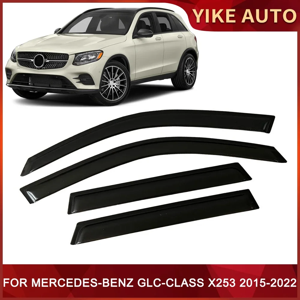 

Window Visor for MERCEDES-BENZ GLC-CLASS X253 2015-2022 Weathershied Door Visor Wind Sun Rain Guards Side Window Deflectors Auto