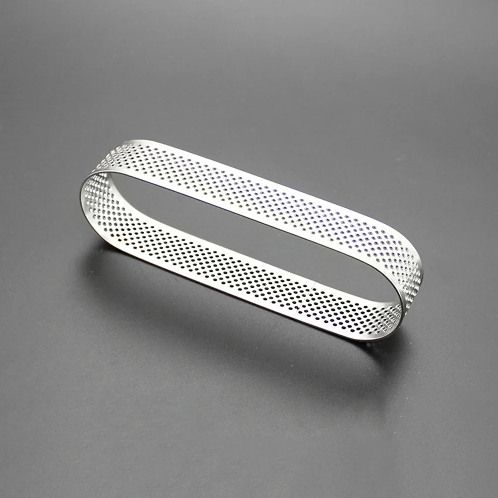 

2 pcs Oval Cake Mold 9.4Cm 11.9Cm Stainless Steel Mousse Ring Tiramisu Cutter Tartlet Baking Pan Silver Easy Clean Baking Tool