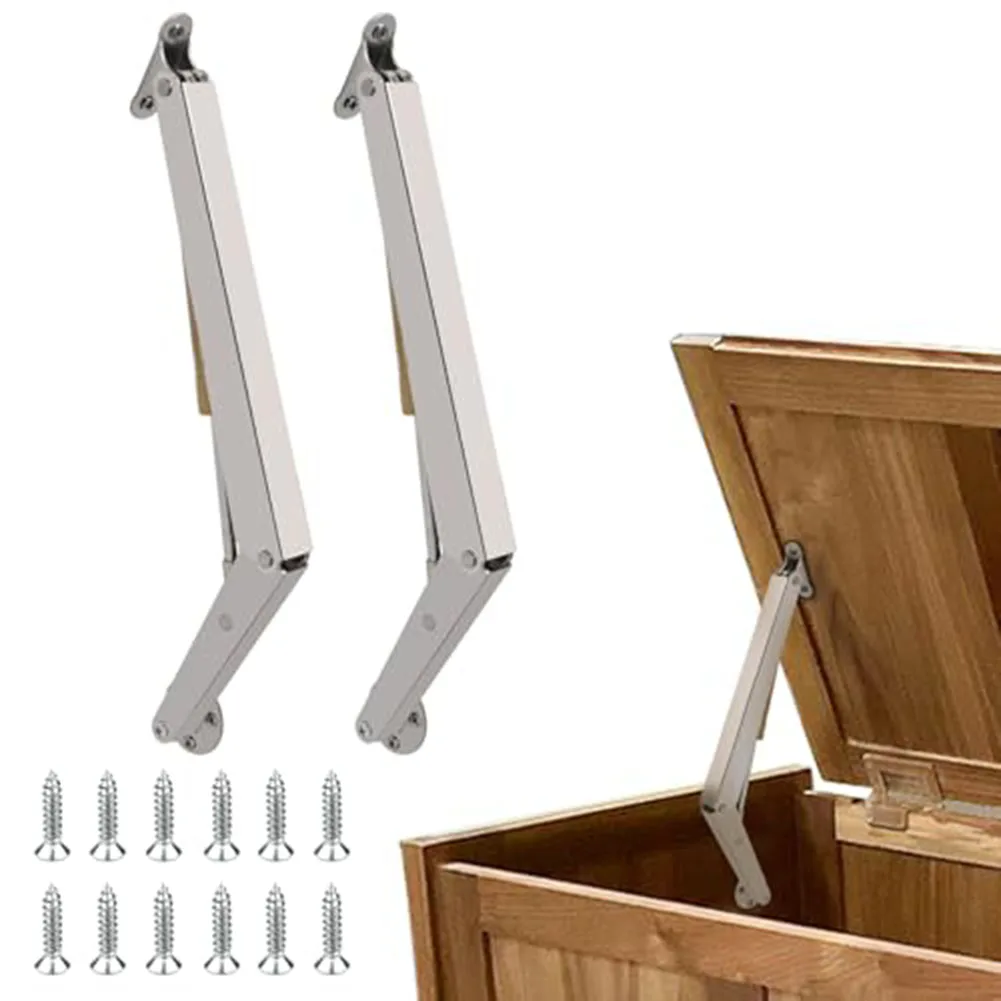 2pcs Hydraulic Telescopic Support Rod for Cabinet Doors and Folding Panels with Adjustable Support and Damping Effect