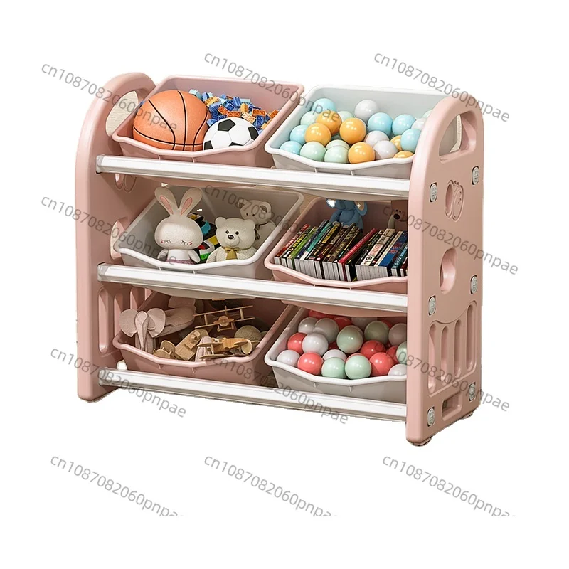 

Custom Kids Furniture Organizer Rack Children Toys Plastic Cabinet Storage Shelf For Baby