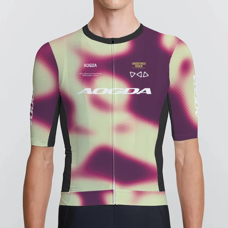 

AOGDA New Men's Lightweight Cycling Jersey Aero Fit Bicycle Clothing Quick Dry and Breathable Fabric