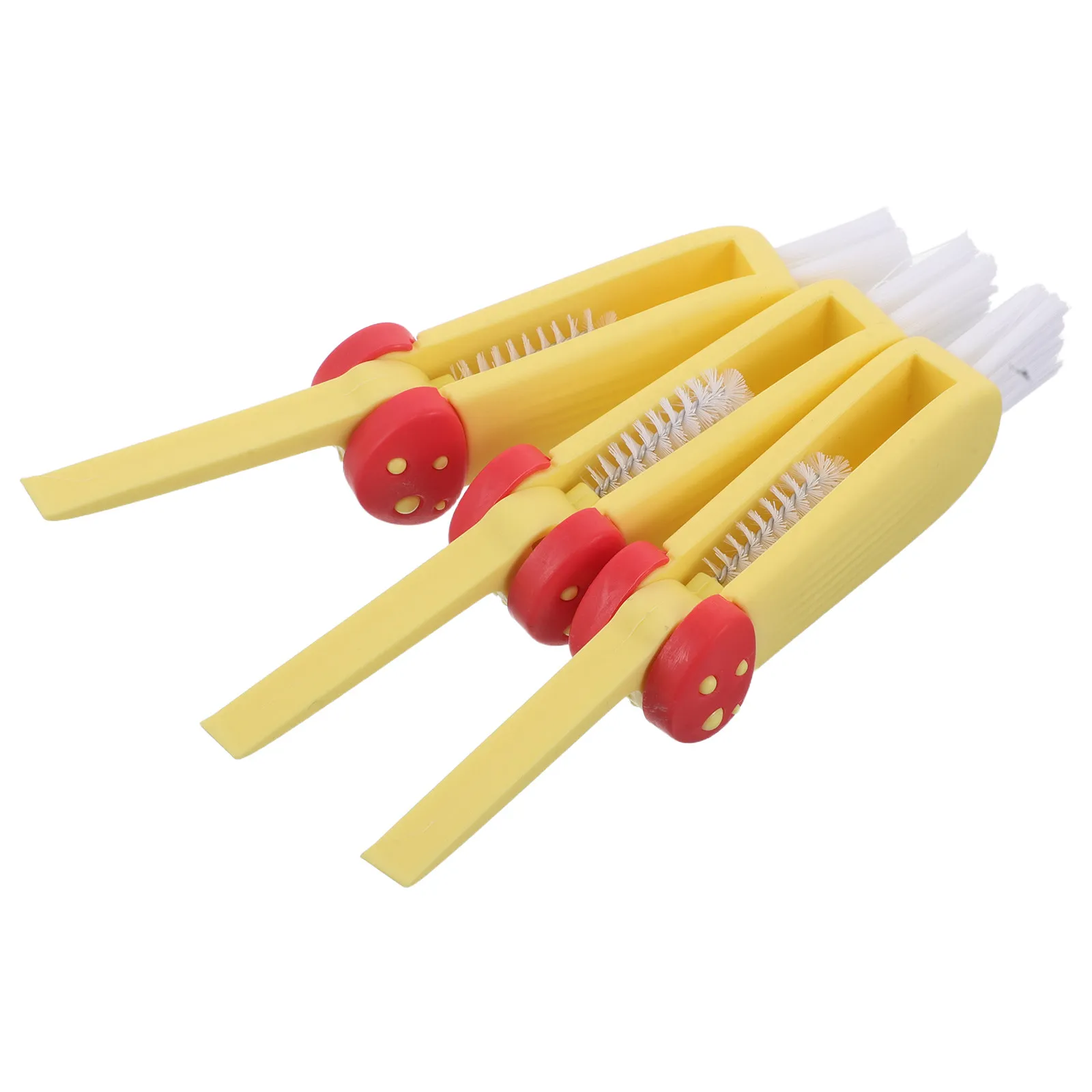 3Pcs Baby Bottle Brush Set Bottle Lid Straw Cleaner Multi Function Cup Lid Cleaner for Travel Home